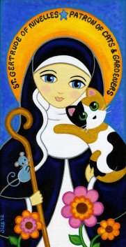 St Gertrude - Patron saint for CATS